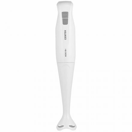 Блендер погружной CENTEK CT-1341, 600 Вт, 2 скорости, 1 насадка, белый, CT-1341 White