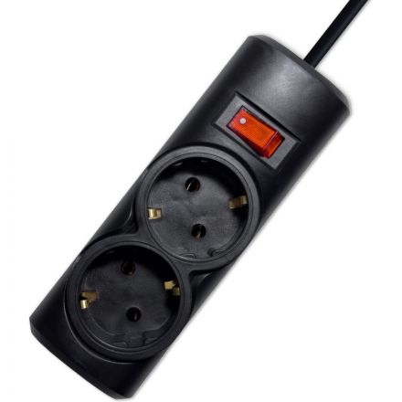 Сетевой фильтр PROGIX PG246 2р/3м/3,5кВт/16А заземление, черный,КГ-ХЛ 3х1.5