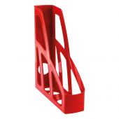 Лоток для бумаг вертикальный СТАММ "Лидер", красный, ширина 75мм Лоток для бумаг вертикальный СТАММ "Лидер", красный, ширина 75мм