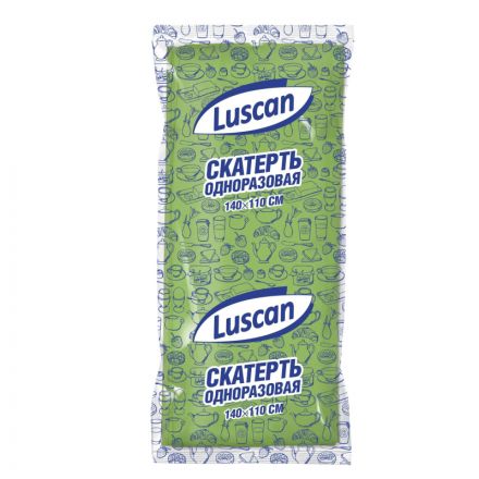 Скатерть одноразовая Luscan спанбонд 110x140 см зеленая Скатерть одноразовая Luscan спанбонд 110x140 см зеленая