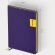 Ежедневник недатированный А5 (138х213 мм), BRAUBERG "AIM", под кожу, 136 л., фиолетовый, 113424