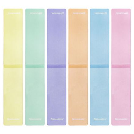 Закладки для книг МАГНИТНЫЕ, "PASTEL", набор 6 штук, 60x20 мм, BRAUBERG, 117013 Закладки для книг МАГНИТНЫЕ, "PASTEL", набор 6 штук, 60x20 мм, BRAUBERG, 117013