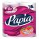 Бумага туалетная бытовая, спайка 4 шт., 3-слойная (4х16,5 м), PAPIA, аромат "Клубничная мечта", 5084114