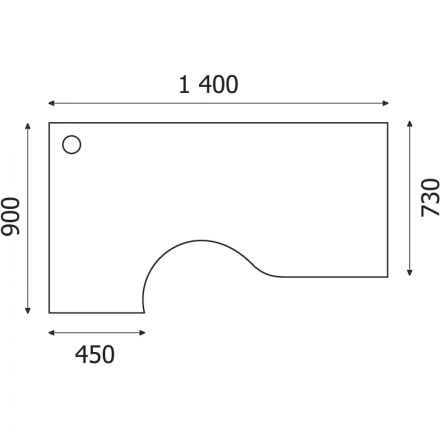 Стол эргономичный PT Арго А-200 левый орех гварнери Стол эргономичный PT Арго А-200 левый орех гварнери