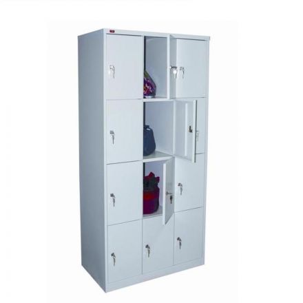 Шкаф металлический для сумок ШРМ-312 на 12 отделений (900х500х1860 мм)