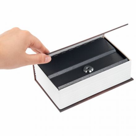 Сейф-книга "Война и мир", 55х115х180 мм, ключевой замок, BRAUBERG, 291357