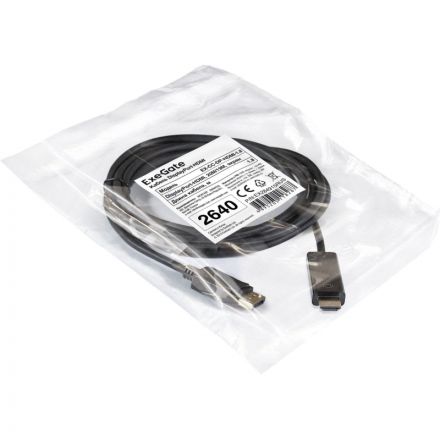 Кабель DP-HDMI ExeGate EX-CC-DP-HDMI-1.8 (20M/19M, 1,8м, экран) EX284915RUS