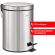 Ведро мусорное с педалью 12 литров "Classic", ЗЕРКАЛЬНОЕ, нержавеющая сталь, со съемным внутренним ведром, LAIMA, 232261