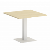 Home Office Стол квадратный VR.SP-5-90.2 Клён/Белый металл 900*900*750