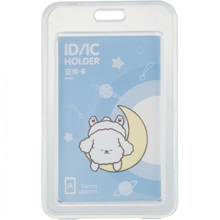 Бейдж Deli 64804 вертик.,на шнурке с клипом., вкладыш: 54x86мм, синий, 1 шт Бейдж Deli 64804 вертик.,на шнурке с клипом., вкладыш: 54x86мм, синий, 1 шт