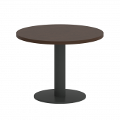 Home Office Стол журнальный круглый VR.SP-5-60.1G Венге/Антрацит металл 600*600*450