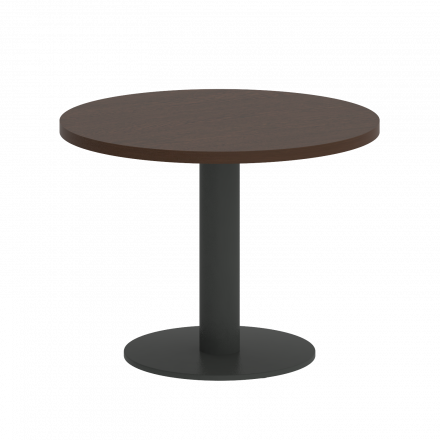 Home Office Стол журнальный круглый VR.SP-5-60.1G Венге/Антрацит металл 600*600*450