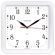 Часы настенные TROYKATIME (TROYKA) 81810835, квадрат, белые, белая рамка, 26х26х3,5 см