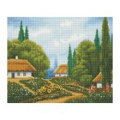 Алмазная мозаика ТРИ СОВЫ "Лето", 40*50см, холст, картонная коробка с пластиковой ручкой Алмазная мозаика ТРИ СОВЫ "Лето", 40*50см, холст, картонная коробка с пластиковой ручкой