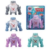 Игрушка-антистресс "АКУЛА", 10 см, ассорти, 4 цвета, блистер, JOLLY JOT (ДЖОЛЛИ ДЖОТ), 665780
