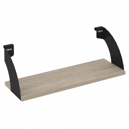 Навесные полки. Кронштейны+ЛДСП полка 600мм MAN-41-6 Дуб аттик/Чёрный металл 600*220*200 Навесные полки. Кронштейны+ЛДСП полка 600мм MAN-41-6 Дуб аттик/Чёрный металл 600*220*200