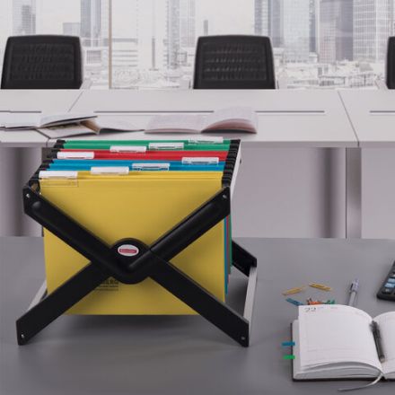 Подставка для подвесных папок BRAUBERG (Италия), до 40 папок А4/Foolscap, 410х285х310 мм, черная, 235344 Подставка для подвесных папок BRAUBERG (Италия), до 40 папок А4/Foolscap, 410х285х310 мм, черная, 235344