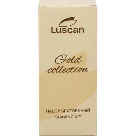 Набор бритвенный Luscan Gold Collection картон, 200шт/наб