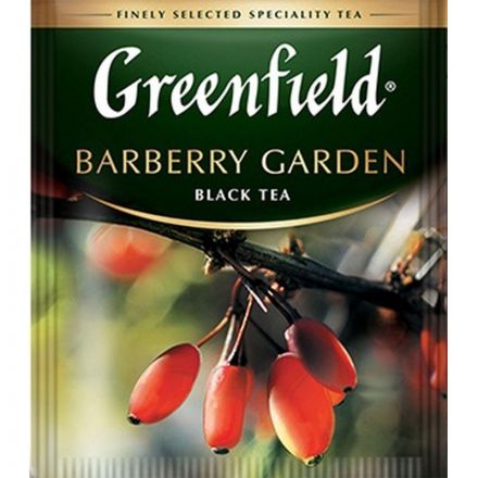 Чай Greenfield Barberry garden черный с барбарисом 25 пакетиков