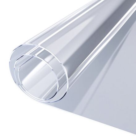 Коврик-подкладка, скатерть ПВХ прозрачная, гибкое/мягкое стекло, 140х60 см, 0,5 мм, DASWERK (ДАСВЕРК), 607880