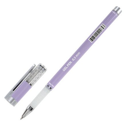 Ручка гелевая BRAUBERG "GEL ONE PASTEL", ЧЕРНАЯ, корпус ассорти, узел 0,5 мм, линия 0,35 мм, 144039