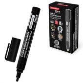 Маркер меловой CHALK LIQUID MARKER, ЧЕРНЫЙ, 3 мм, стираемый, BRAUBERG "CHALK", 152600