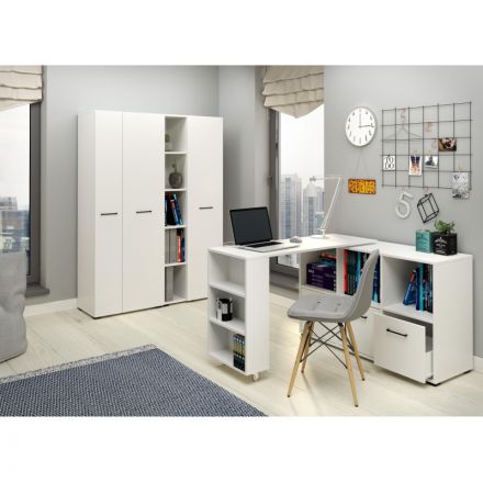 Шкаф закрытый IN Homeoffice 644x416x1746 Белый