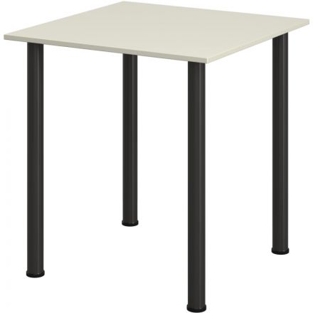 Стол обеденный Комус МДС 70х70 серый/черный