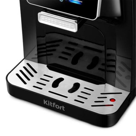 Кофемашина KITFORT КТ-7424, 1480 Вт, объем 1,5 л, для зерен 200 г, черная