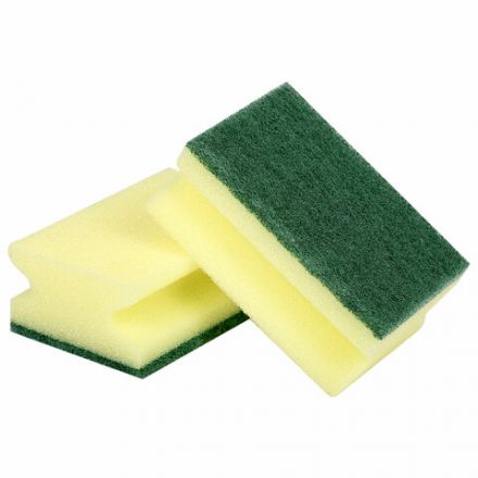 Губки для посуды 9,6х6,4х4 см, КОМПЛЕКТ 2 шт., MAXI, поролон с абразивным слоем, профильные, LAIMA К0015, 601557 Губки для посуды 9,6х6,4х4 см, КОМПЛЕКТ 2 шт., MAXI, поролон с абразивным слоем, профильные, LAIMA К0015, 601557