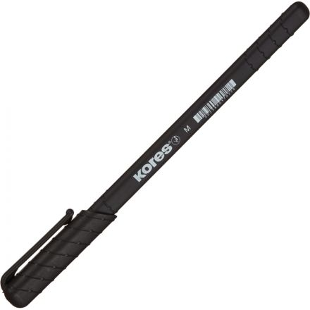 Ручка шариковая одноразовая Kores Kor-M черная (толщина линии 0.5 мм)