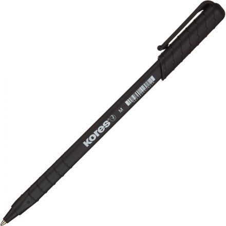 Ручка шариковая одноразовая Kores Kor-M черная (толщина линии 0.5 мм)