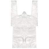 Пакет-майка ПНД 32+24х60 см 14 мкм для пиццы/коробок прозрачный 100 шт/уп