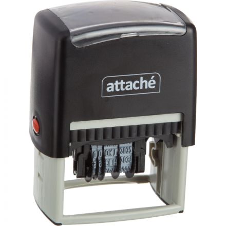 Датер автоматический самонабный Attache 4 строки 60х40мм 8727 Датер автоматический самонабный Attache 4 строки 60х40мм 8727