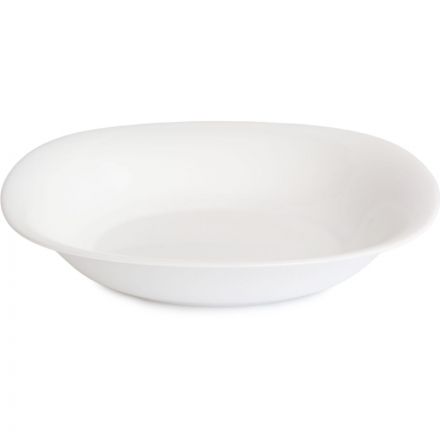 Тарелка суповая КАРИН БЕЛЫЙ 21см 24шт/уп (N6802)