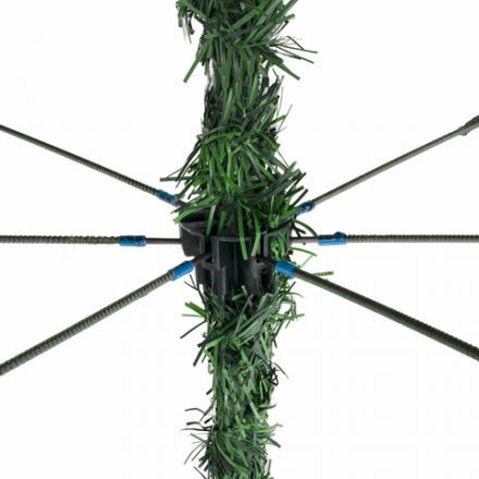 Ель новогодняя искусственная "Пушистая" 180 см, с инеем и шишками, зеленая, ЗОЛОТАЯ СКАЗКА, 592045