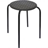 Табурет XPP_Береста с круглым сиденьем h45 черный