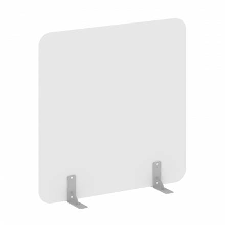 R-line Перегородки на металлических опорах на фетровых подпятниках DP.F-120-120 Белый/Серый металл 1200*18*1200