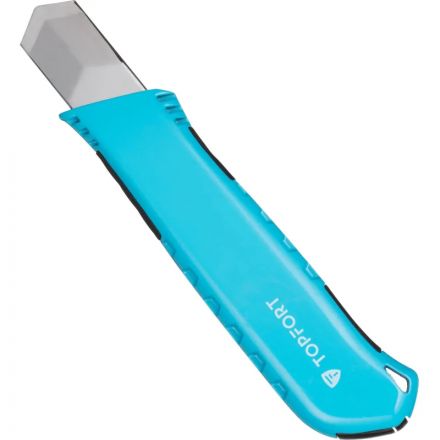 Нож универсальный TOPFORT 18 мм алюминиевый со вставками мет направл