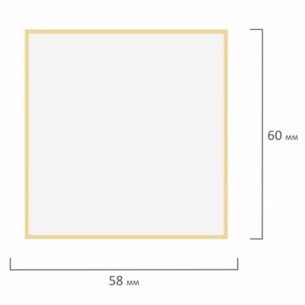 Термоэтикетки ЭКО, 58х60 мм, 3000 этикеток в ролике, 129998