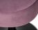Пуф DOBRIN DANNY BLACK, пудрово-сиреневый велюр (MJ9-52)