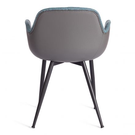 Кресло VALENTINO (mod. PC45-2) металл/экокожа/ткань, 55 х 58 х 81 см, Turquoise (бирюзовый)/Grey (серый)/чёрный Кресло VALENTINO (mod. PC45-2) металл/экокожа/ткань, 55 х 58 х 81 см, Turquoise (бирюзовый)/Grey (серый)/чёрный