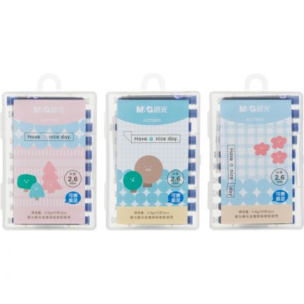 Картридж чернильный для перьевой ручки M&G синий 0,6г x 10шт/уп, пласт.кейс