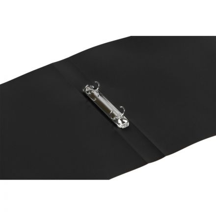 Папка на 2-х кольцах Attache 32 мм черная до 170 листов (пластик 0.45 мм)