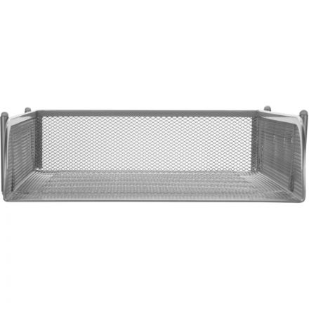 Лоток для бумаг горизонтальный Attache (металлическая сетка, высота 70 мм, серебро)