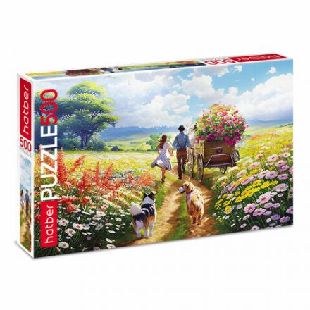 Пазл картонный 500 элементов АССОРТИ, 470х330мм, РК