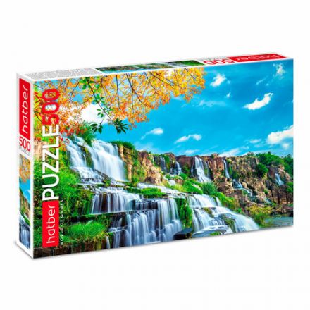 Пазл картонный 500 элементов АССОРТИ, 470х330мм, РК