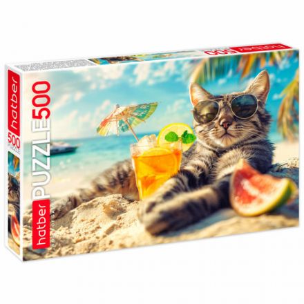 Пазл картонный 500 элементов АССОРТИ, 470х330мм, РК