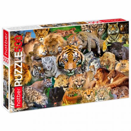 Пазл картонный 500 элементов АССОРТИ, 470х330мм, РК