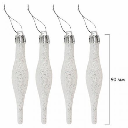 Шары ёлочные НАБОР 73 предмета, "Fairy House", красный/зеленый/белый, пластик, ЗОЛОТАЯ СКАЗКА, 592181